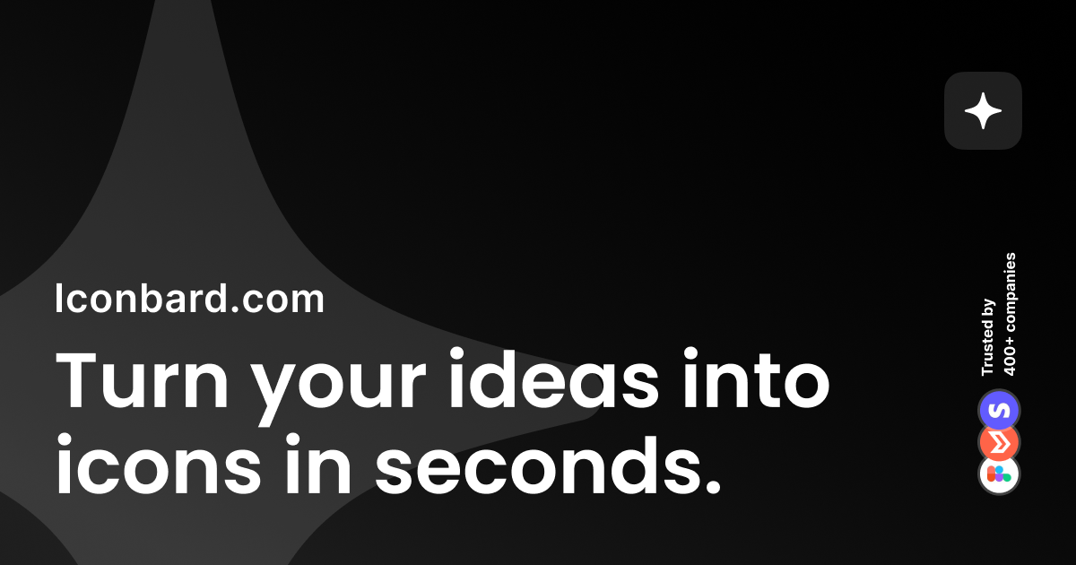 Iconbard - Turn your ideas into icons in seconds